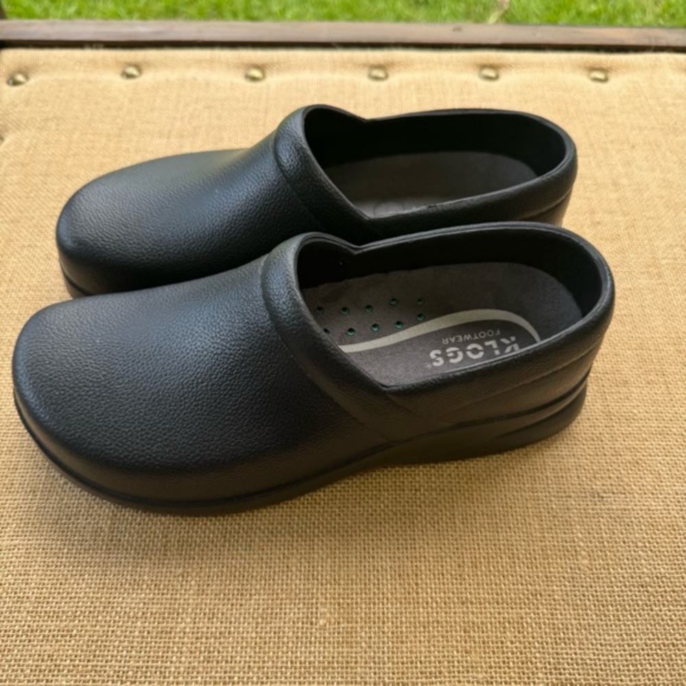 KLOGS USA Boca Clog Black Slip Resistant Non-Marking Women’s Size 10